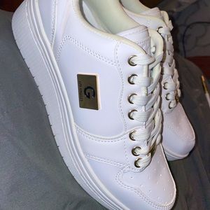 Clean white Guess shoes